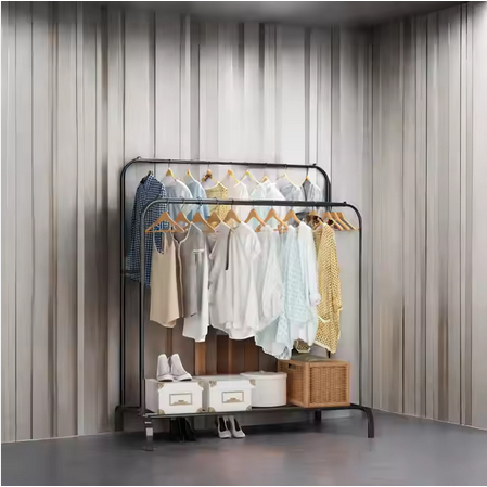 Double Stand Hanger Big Stand Hanger Rak Jemuran baju double Rak Display Butik jilbab baju