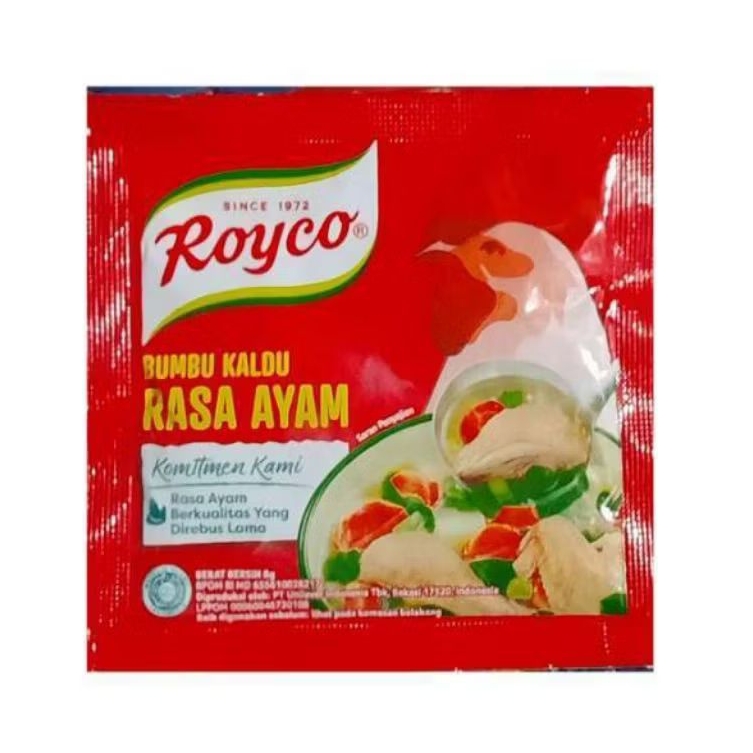 

Royco - Rasa Ayam 8 Gr ( 1 rcg isi 12 pcs )