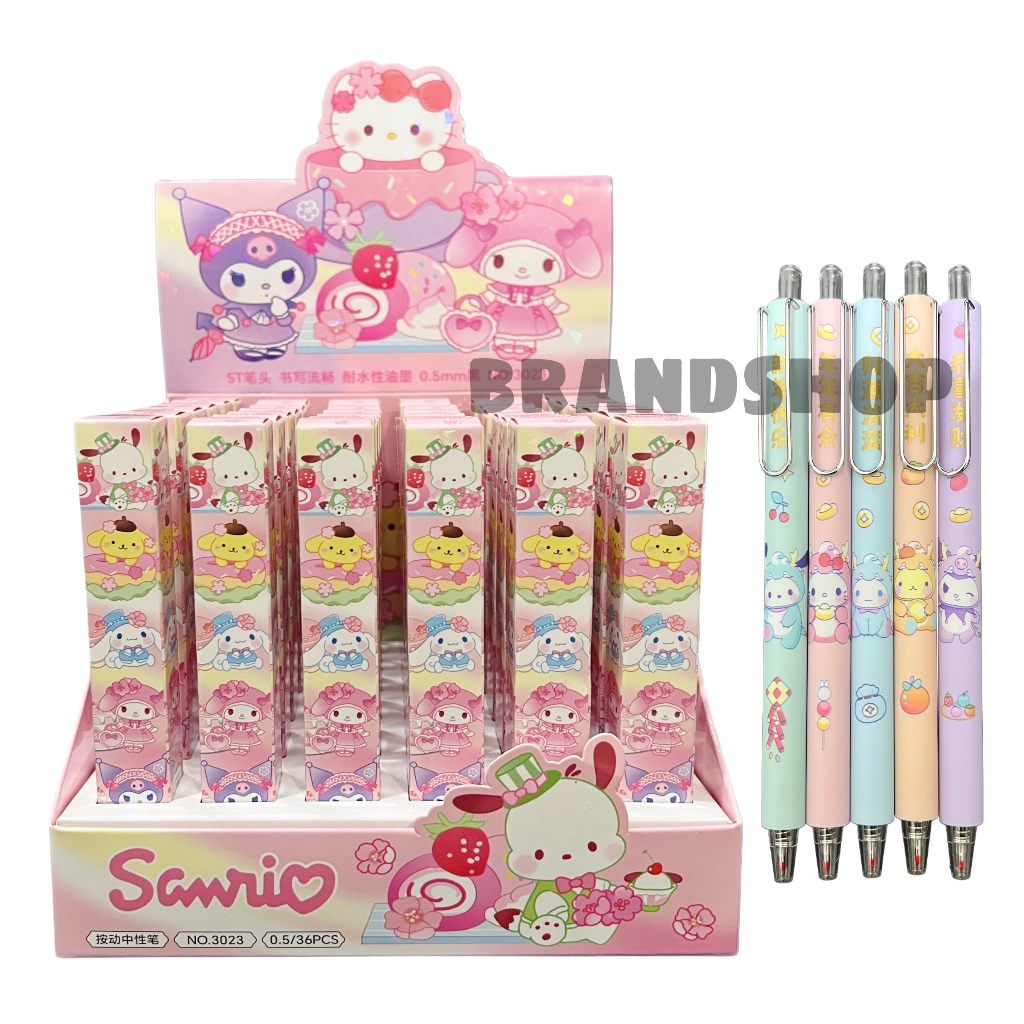 

Blind Box Pen Anak Sanrio Pulpen Cetek Gel Suprise Lucu Imut Karakter Kartun 0.5mm