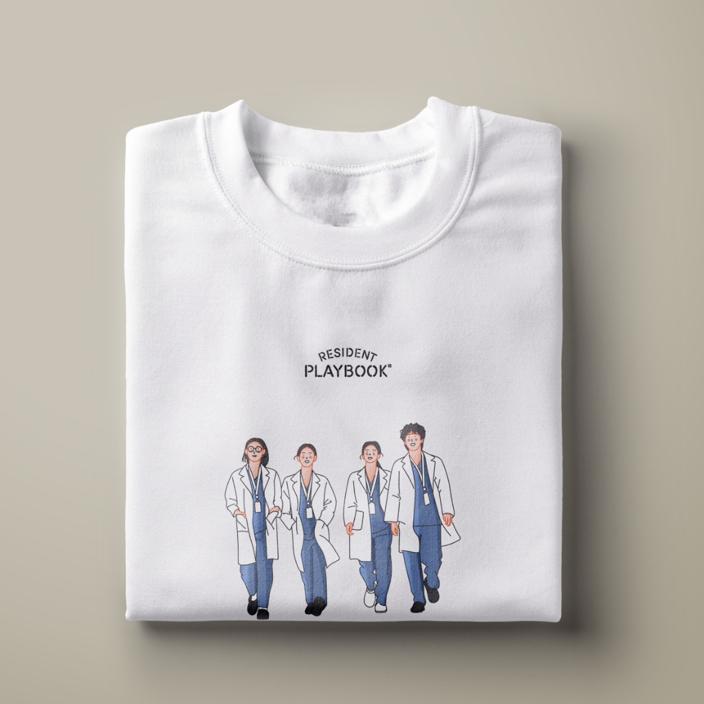 KAOS KDRAMA RESIDENT PLAYBOOK KOREAN DRAMA T-SHIRT KOREAN DRAMA KDRAMA MERCHANDISE KAOS DRAMA KOREA