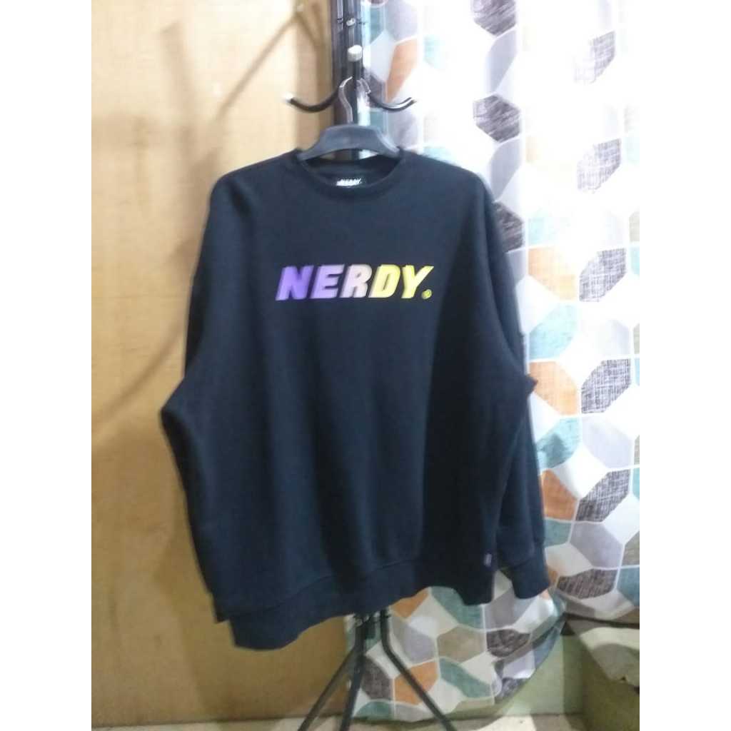 CN Nerdy-CrewNeck Brand Nerdy Unisex Warna Hitam