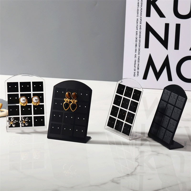 Aineed | Display Anting 12pc, Pajangan Anting Akrilik, Rak Pajangan Anting, Display Akrilik