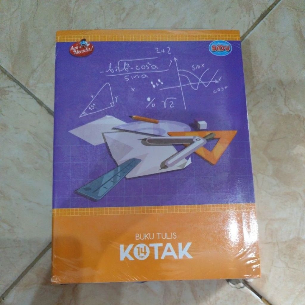 

buku tulis sidu kotak besar mandarin per pcs