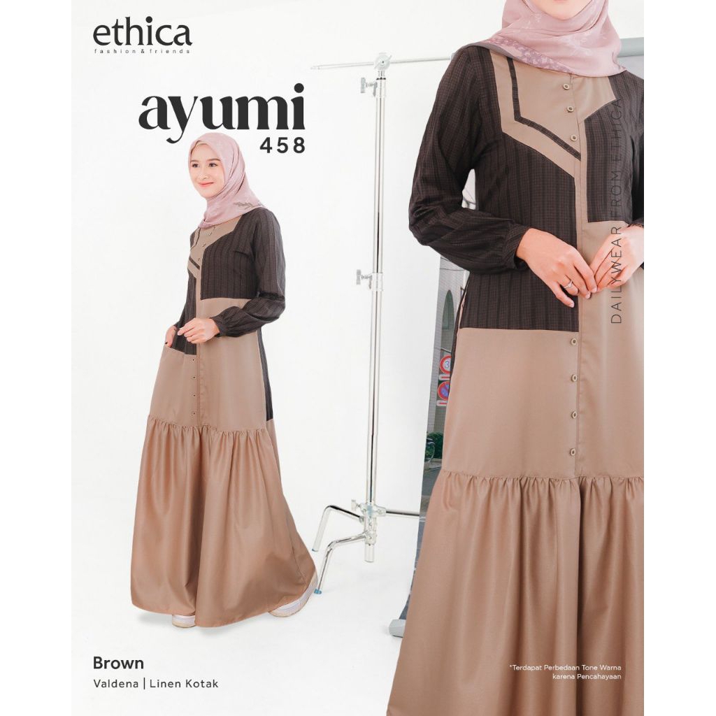 GAMIS PROMO ETHICA AYUMI 458 - Gamis promo murah