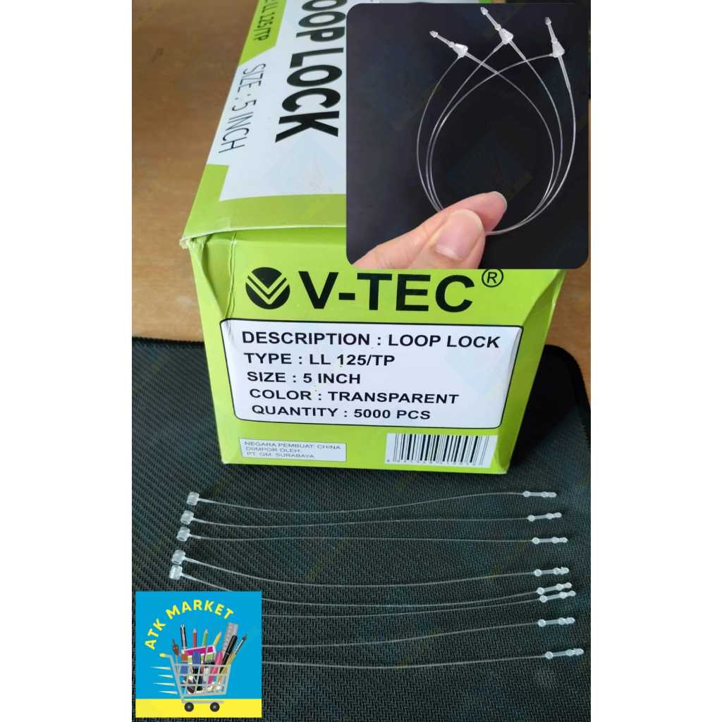 

Loop Pin / Loop Lock / Tali Hang Tag Baju / Tag harga / Tag Pin VTEC 5 Inch
