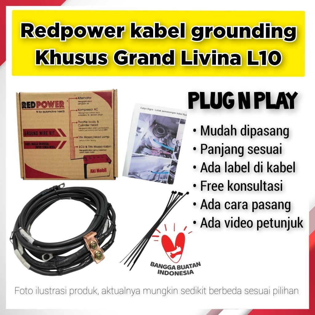 Redpower PNP 8awg Grand Livina L10 Redpower PNP NYAF 10mm Grand Livina L10