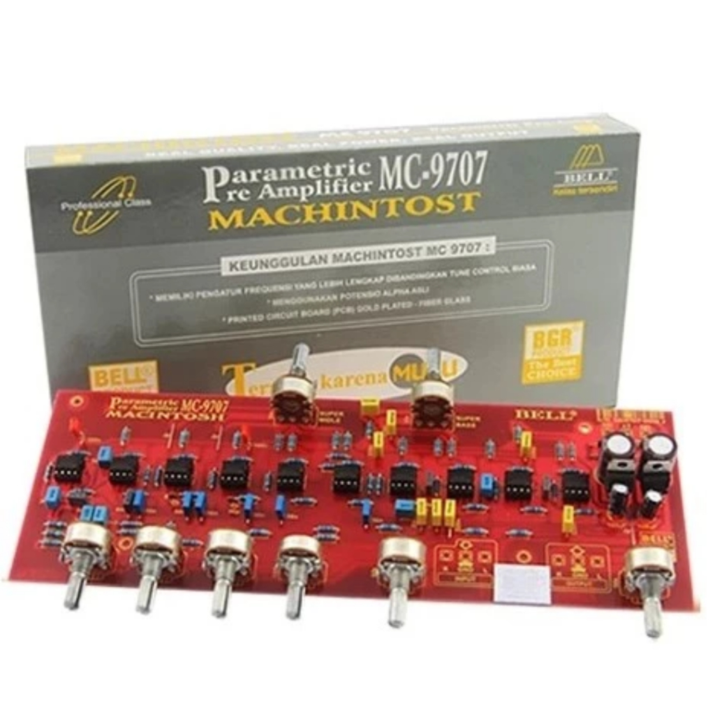 TONE CONTROL PARAMETRIC MC-9707 STEREO BELL BGR TONE KONTROL STEREO PARAMETRIK MACINTOSH MACHINTOSH 