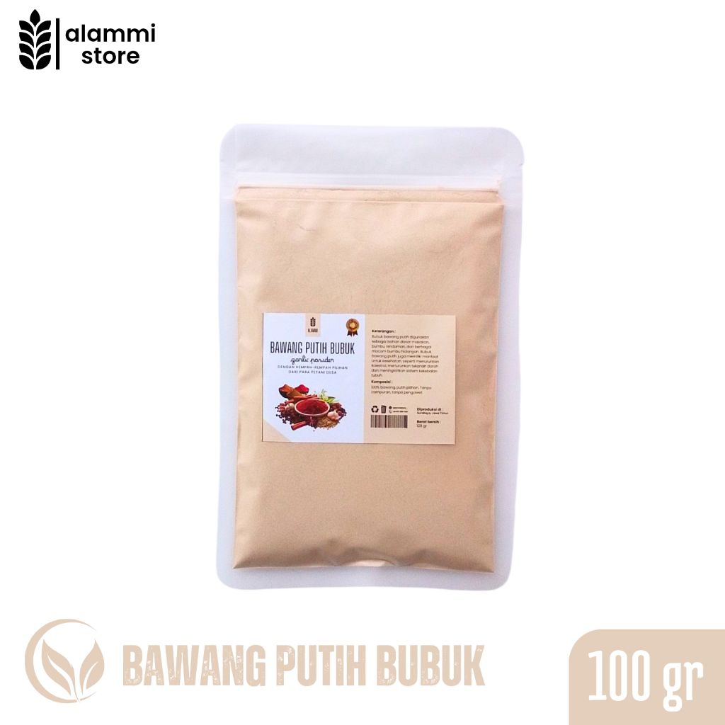 

Bubuk Bawang Putih Garlic powder 100 gr Bumbu Untuk Masakan Tanpa Pengawet Tanpa Campuran Tanpa Msg