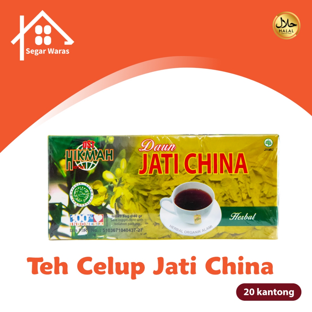 Teh celup  jati China Hikmah OST HIKMAH | Daun Senna Pelangsing (Diet)