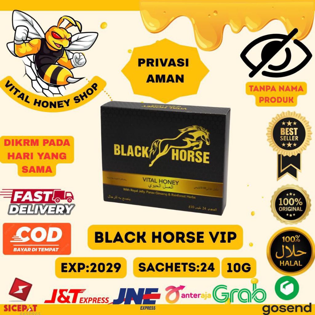 

Black Horse Vital Honey VIP Original 1 BOX=24 sachet