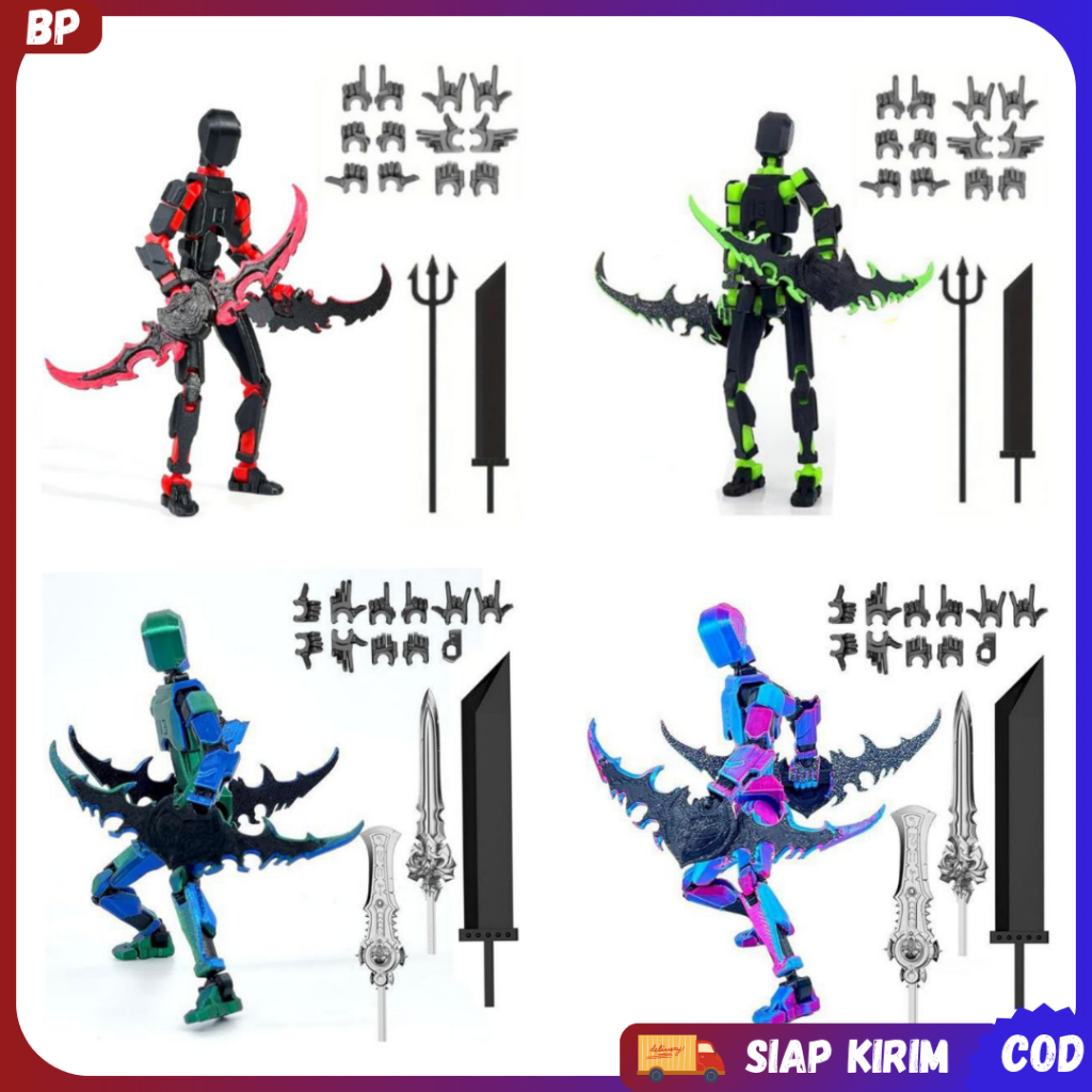 [Siap Kirim] New illidan Dummy 13 Action Figure | Mainan Lucky 13 | Titan 13 toy | illidan Dummy 13