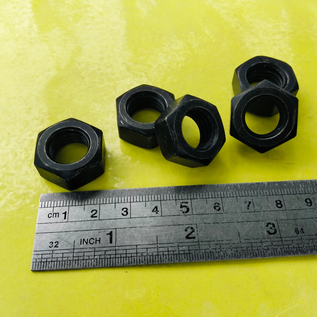 MUR BAJA HTB GRADE 8.8 M14 / MUR BAUT KUNCI 22 /MUR BAJA M14 HITAM / MUR M14 BAJA / NUT M14 BAUT 22