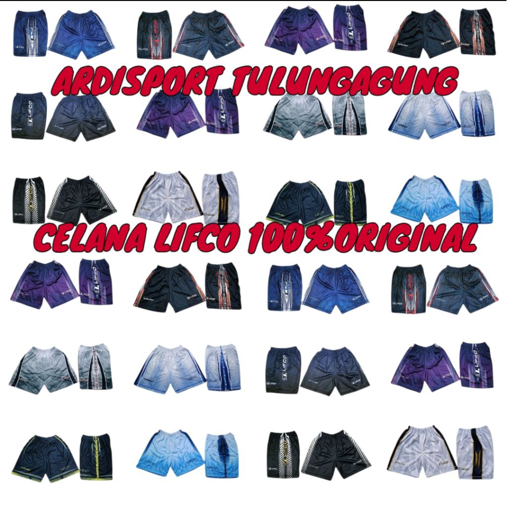 celana volly LIFCO original 100%, celana LIFCO original size S M L XL XXL XXXL