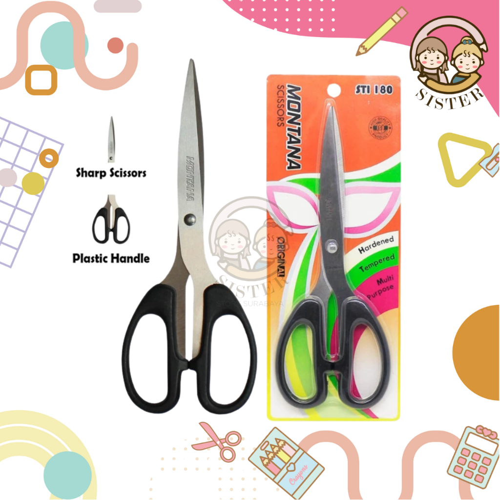 

Gunting Kertas Besar / Gunting Stainless / Scissors STI-180 Montana