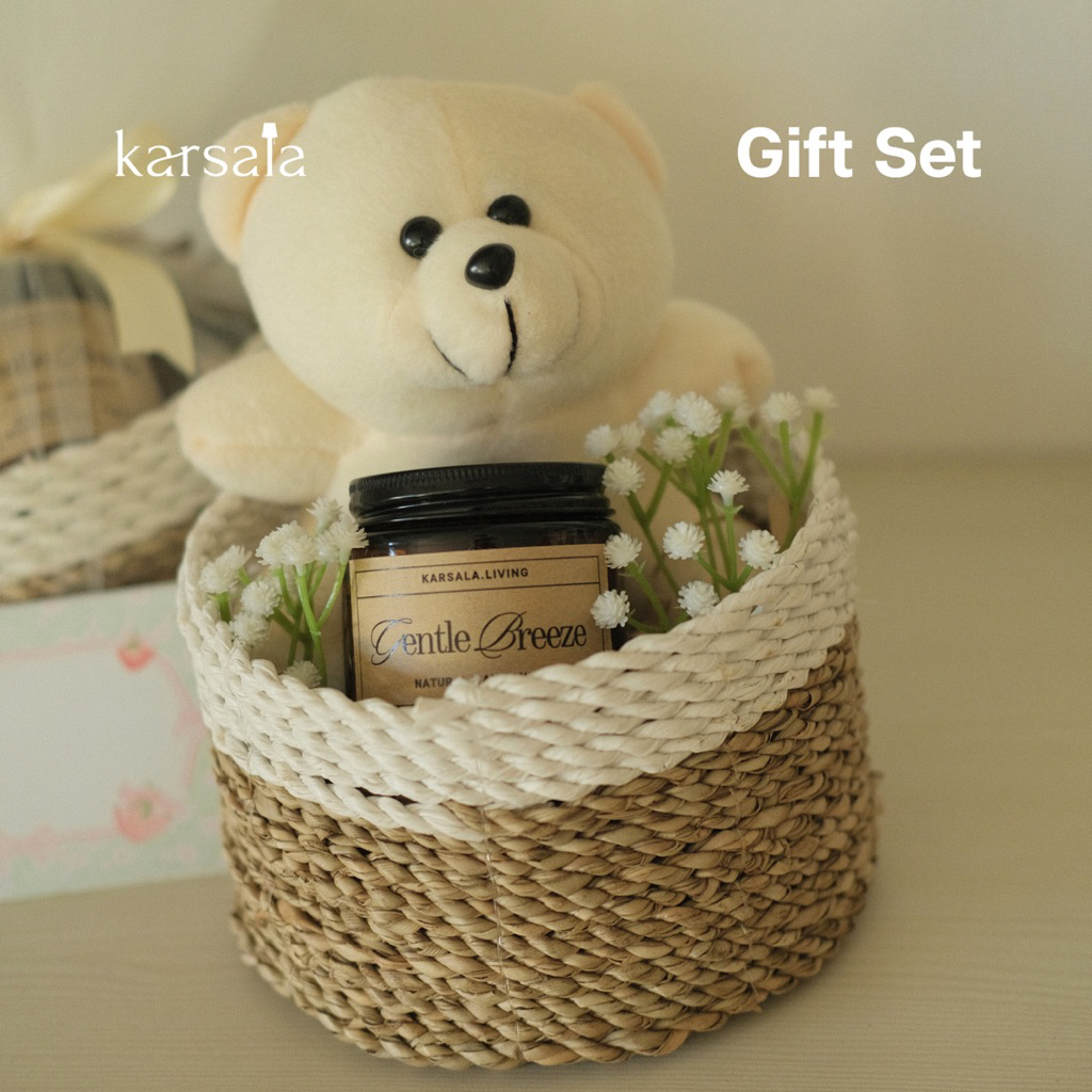 

KARSALA Cara Package #2 - Gift Set | Hampers Minimalis | Kado Birthday Wedding Graduation Guru | Souvenir Scented Candle Reed Diffuser Coaster Tatakan Alat Makan Kayu Jati | Hadiah Ulang Tahun Pernikahan