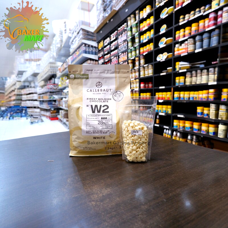 

Callebaut White Couveture W2 / Coklat Putih 250 Gram