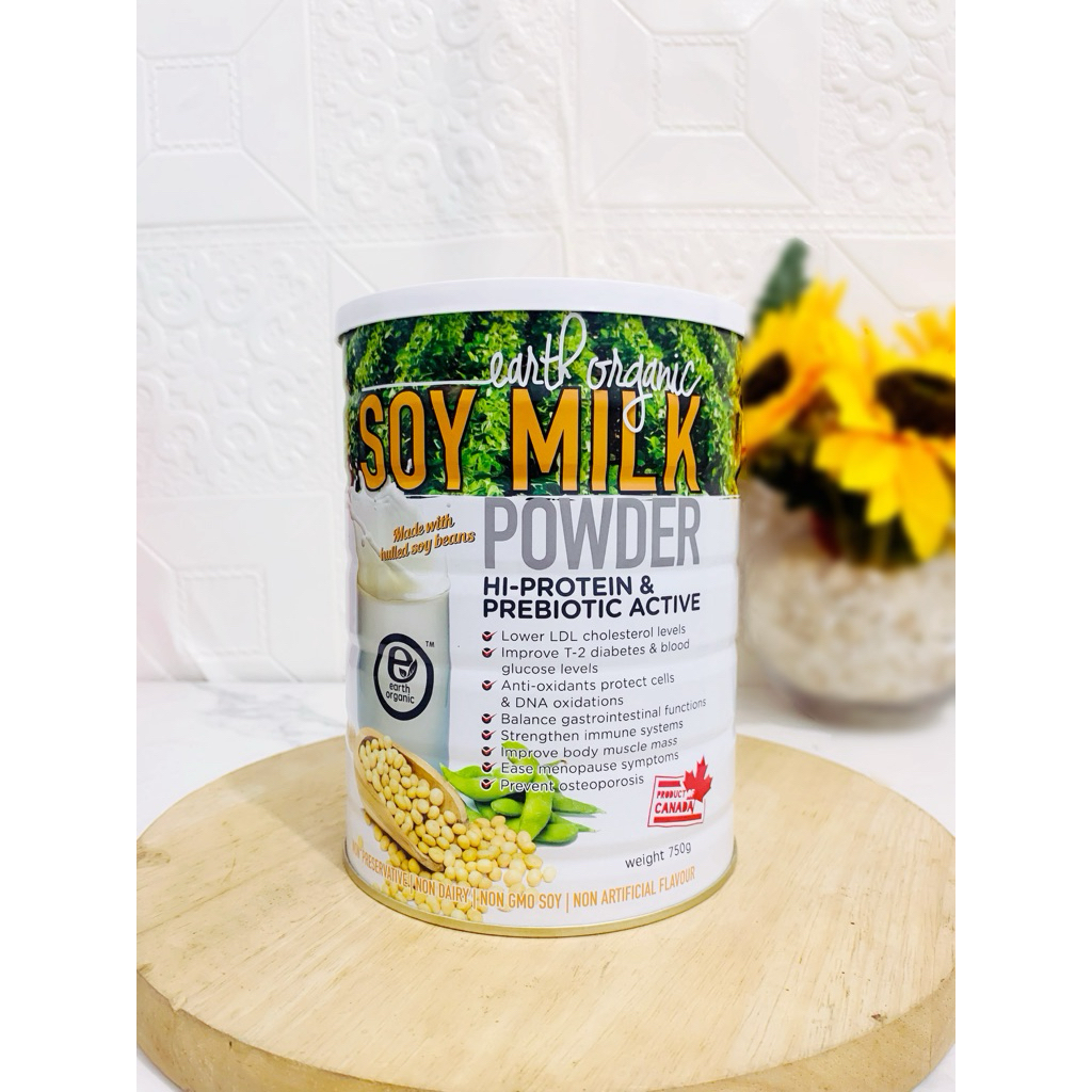 

Earth Organic Soy Milk Powder Hi Protein & Prebiotic Active 750ml