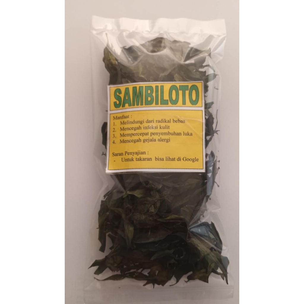 

Daun Sambiloto Kering/Daun Kecil/Berat 10 gram/Daun Sambiloto Saja /No Batang/Rempah Kering/Tradisional Alami