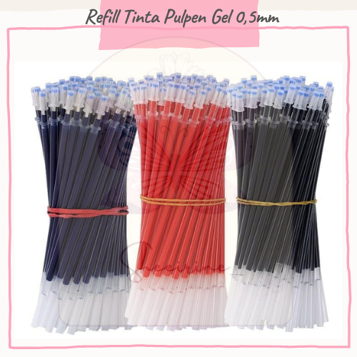 

Refill Tinta Pulpen Gel 0,5mm Tinta Pena Cair Biru Hitam Merah / Isi Ulang Tinta Pulpen Cair / Isi Ulang Pulpen Gel Stationery