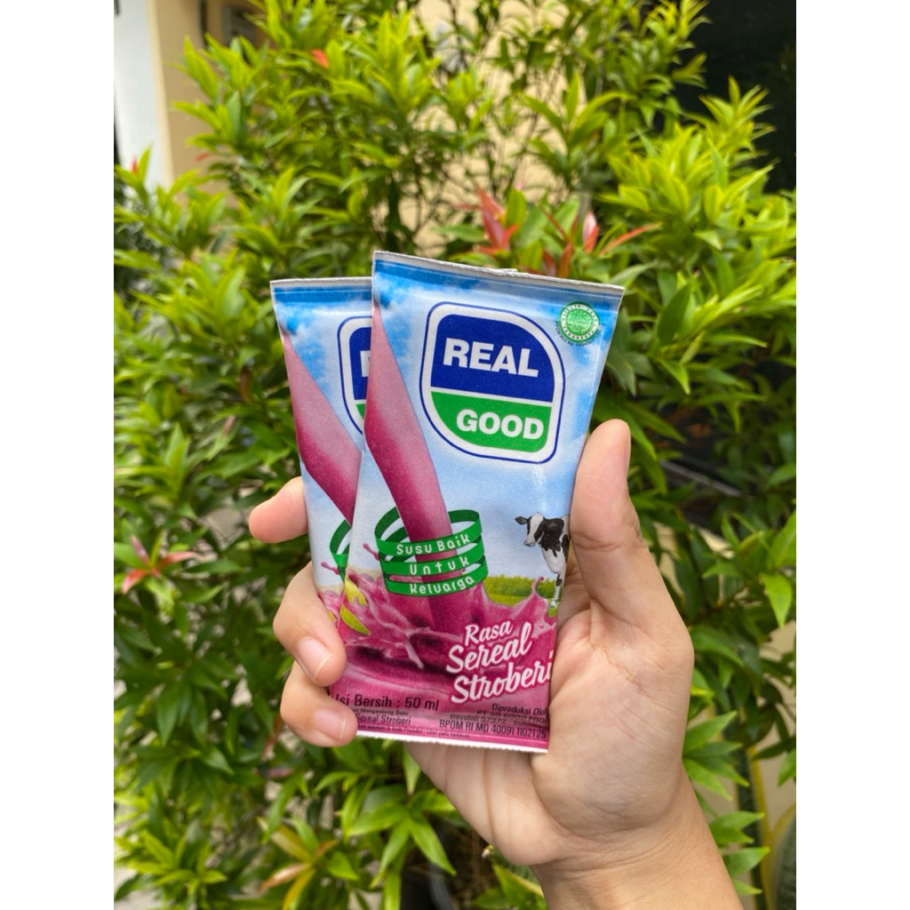 

Real Good Susu Bantal 50ml Rasa Cokelat dan Strawberry