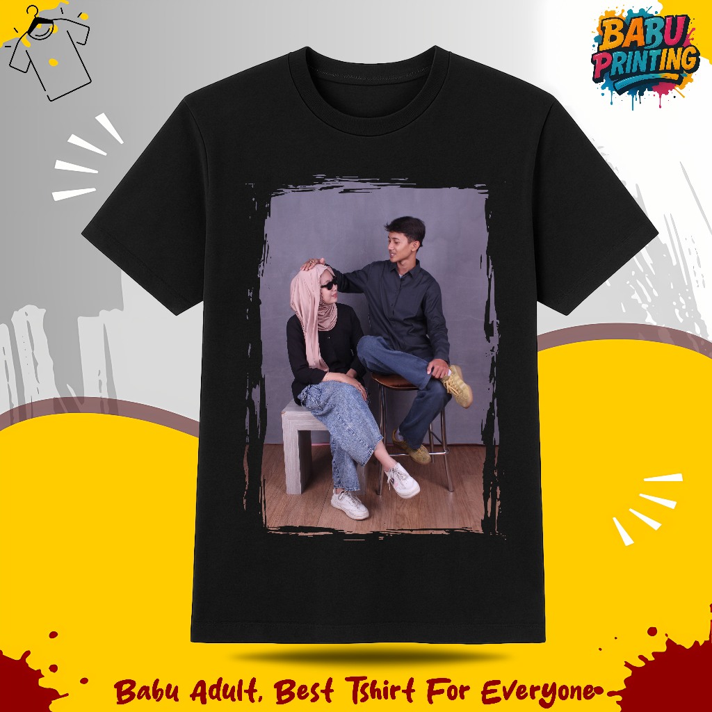 KAOS PLUS SABLON DTF PROMO RAMADAN 2026 KUALITAS PRINTER DTF, BUKAN METERAN