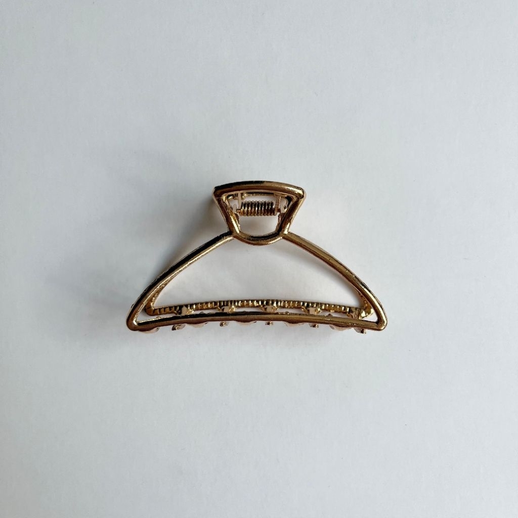 HAIR CLAW JEPIT RAMBUT BESI LOGAM GOLD KEP RAMBUT