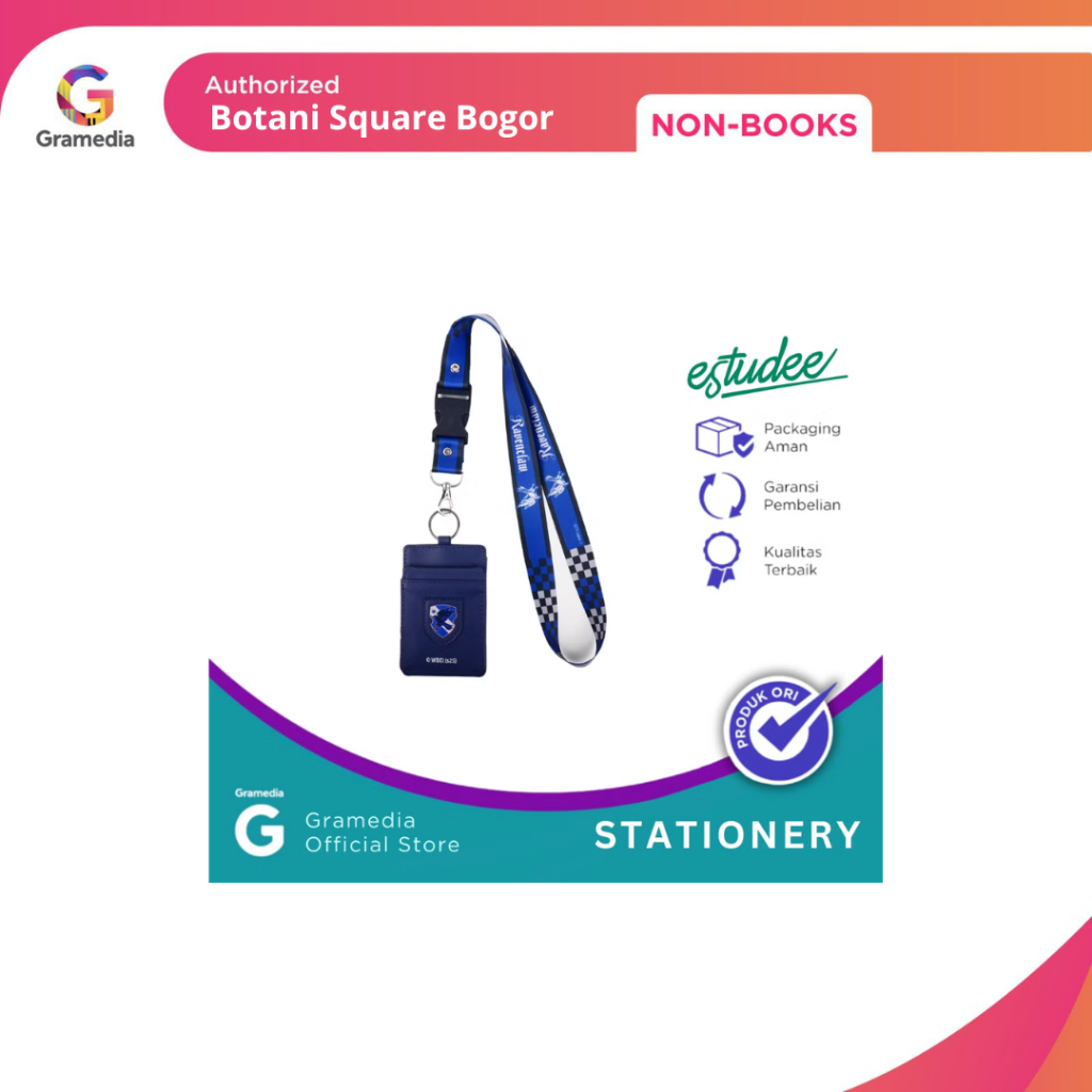 

Gramedia Bogor - Estudee Mini Pouch + Lanyard Harry Potter Ravenclaw