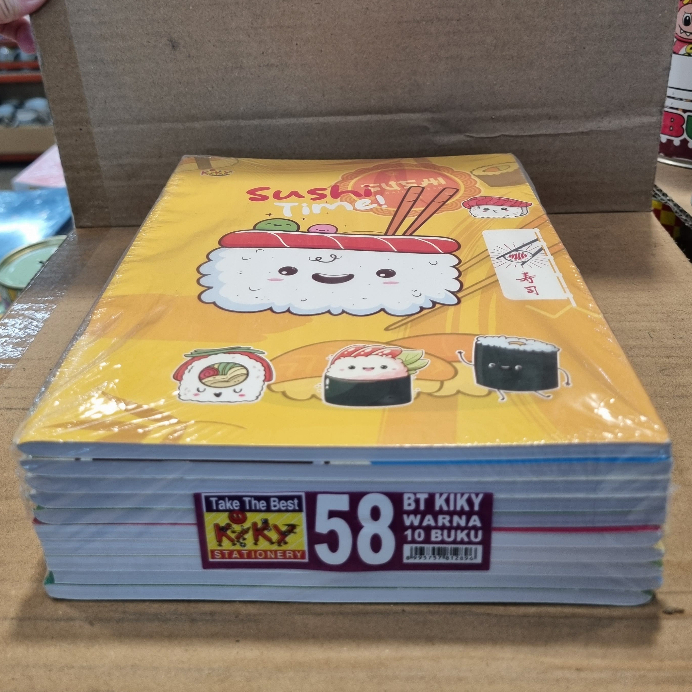 

Buku Tulis Kiky 58 Lembar (Isi 10 Buku) | Buku Tulis Murah Notebook Sekolah Serbaguna