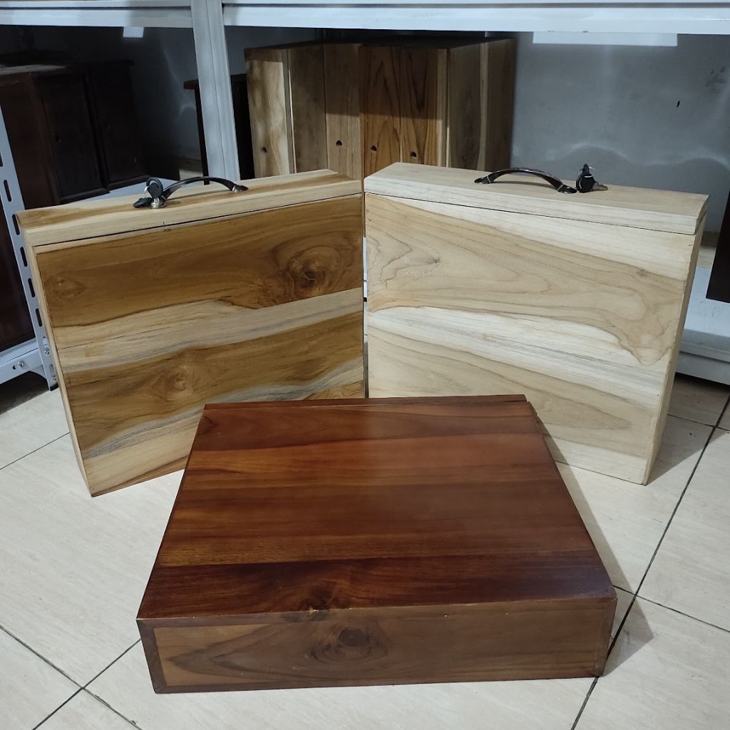 Laci Kasir Portable 9 Sekat Laci Kasir Kayu Jati