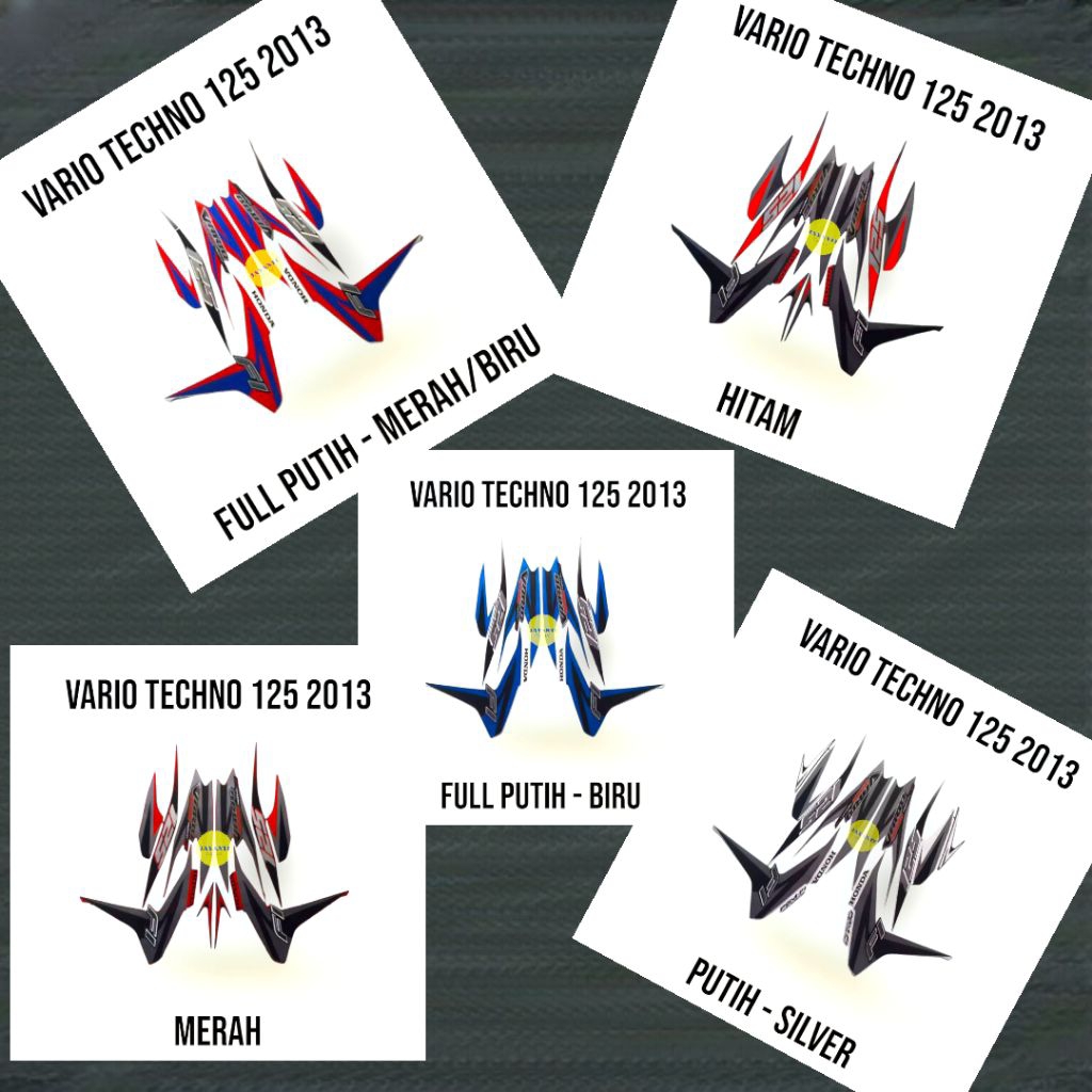 stiker striping skotlet lis body motor honda vario techno 125 fi tahun 2013