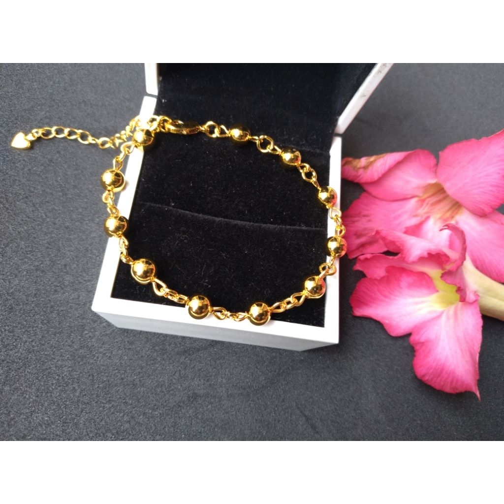 gelang titanium rantai bola