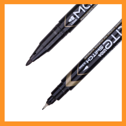 

Deli Spidol Permanent 2 Mata Hitam U10420