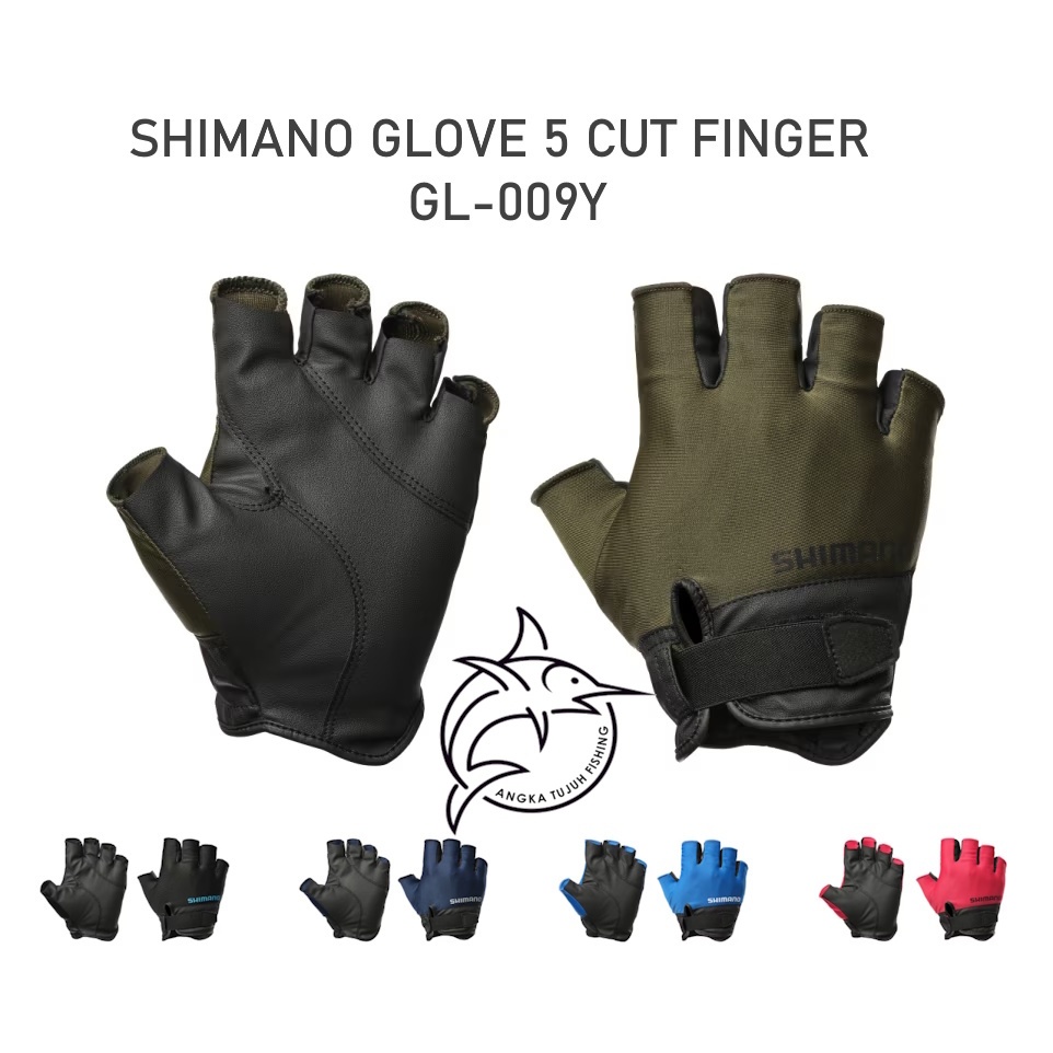 Shimano Basic Glove 5 Cut Finger Sarung Tangan Mancing