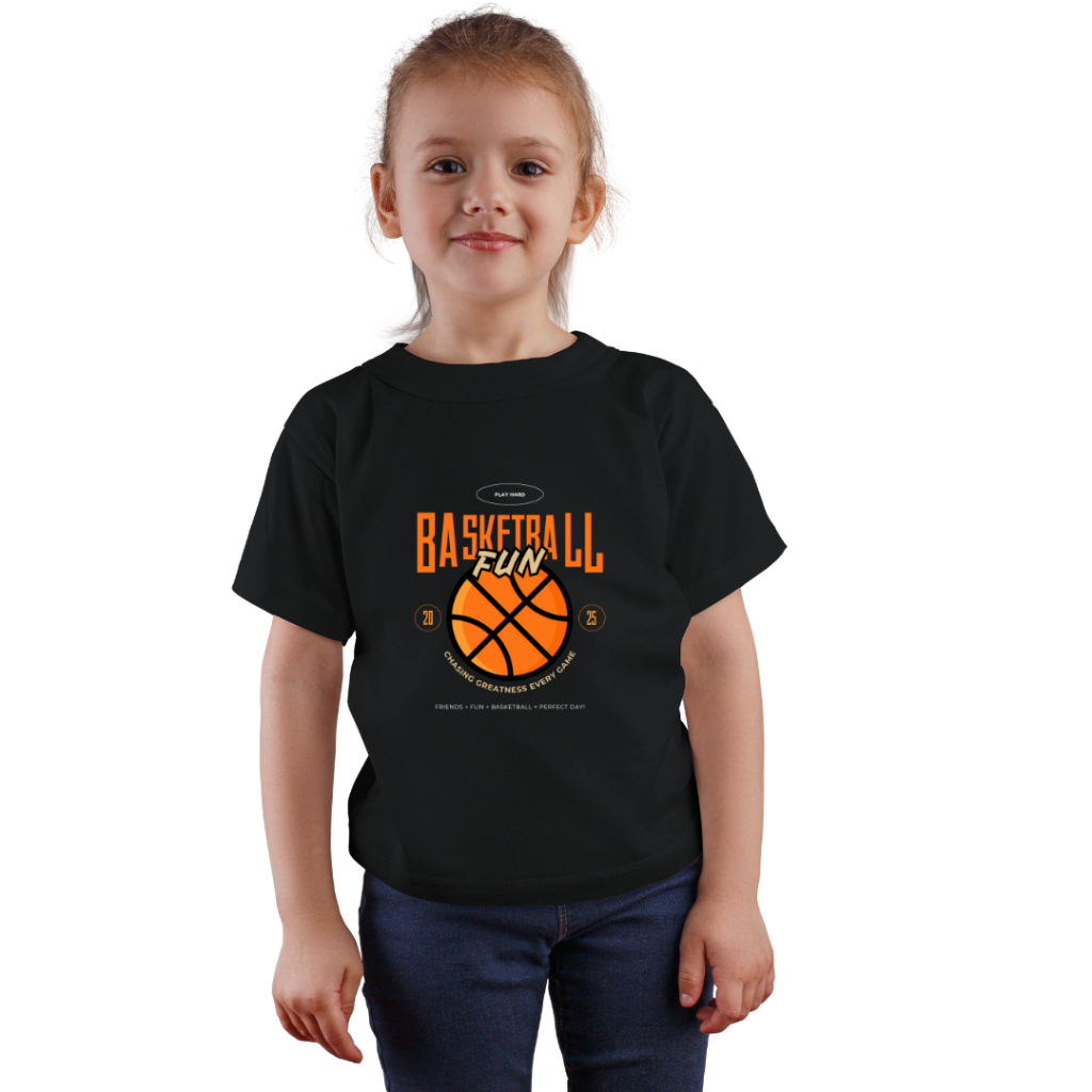 [Zenier Co.] Kaos T-Shirt Anak — Basketball Lovers — Kaos Anak Laki-laki Perempuan Design Bola Baske