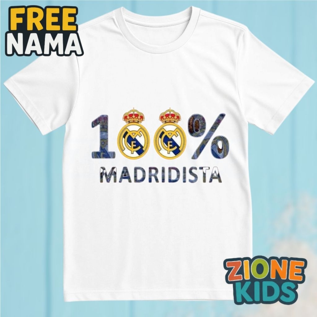 TERBARU BAJU ANAK REAL MADRID KAOS ANAK CLUB SEPAK BOLA REAL MADRID DESAIN UNIK & MENARIK