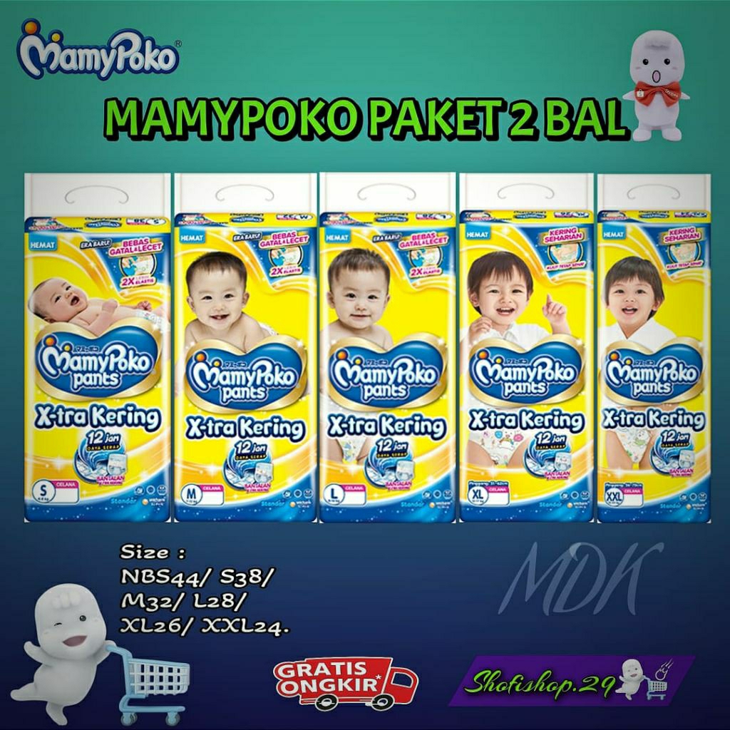 MAMYPOKO 2BAL TIPE CELANA MDK JATIM
