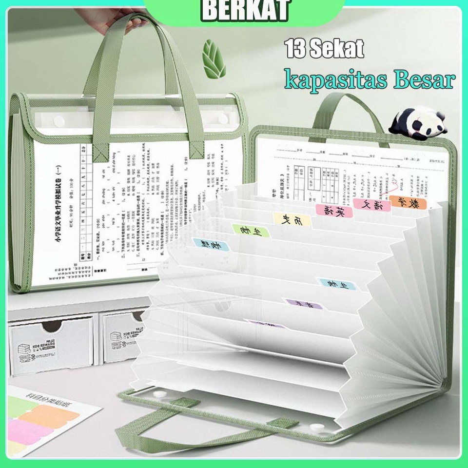 

KODE C65Q Transparan File Folder Tas Dokumen File A4 Dokumen Ukuran Folio Tas Berkas 13 Sekat Document Bag