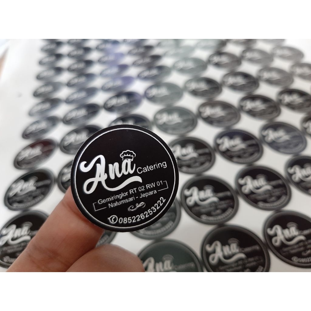 STIKER LABEL SNACK/STIKER PRODUK/LABEL KEMASAN/STIKER ANTI AIR