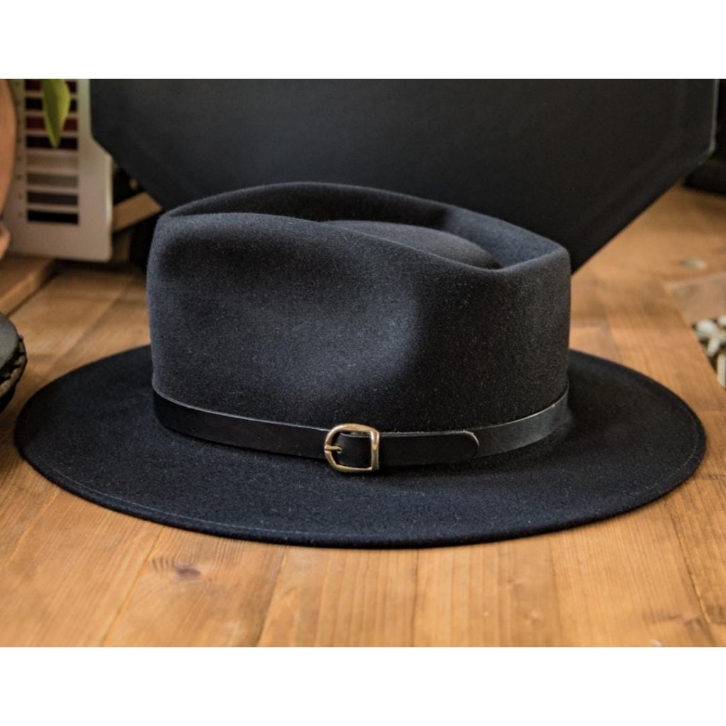 TOPI LAKEN FEDORA ORIGINAL BAHAN WOOL IMPOR