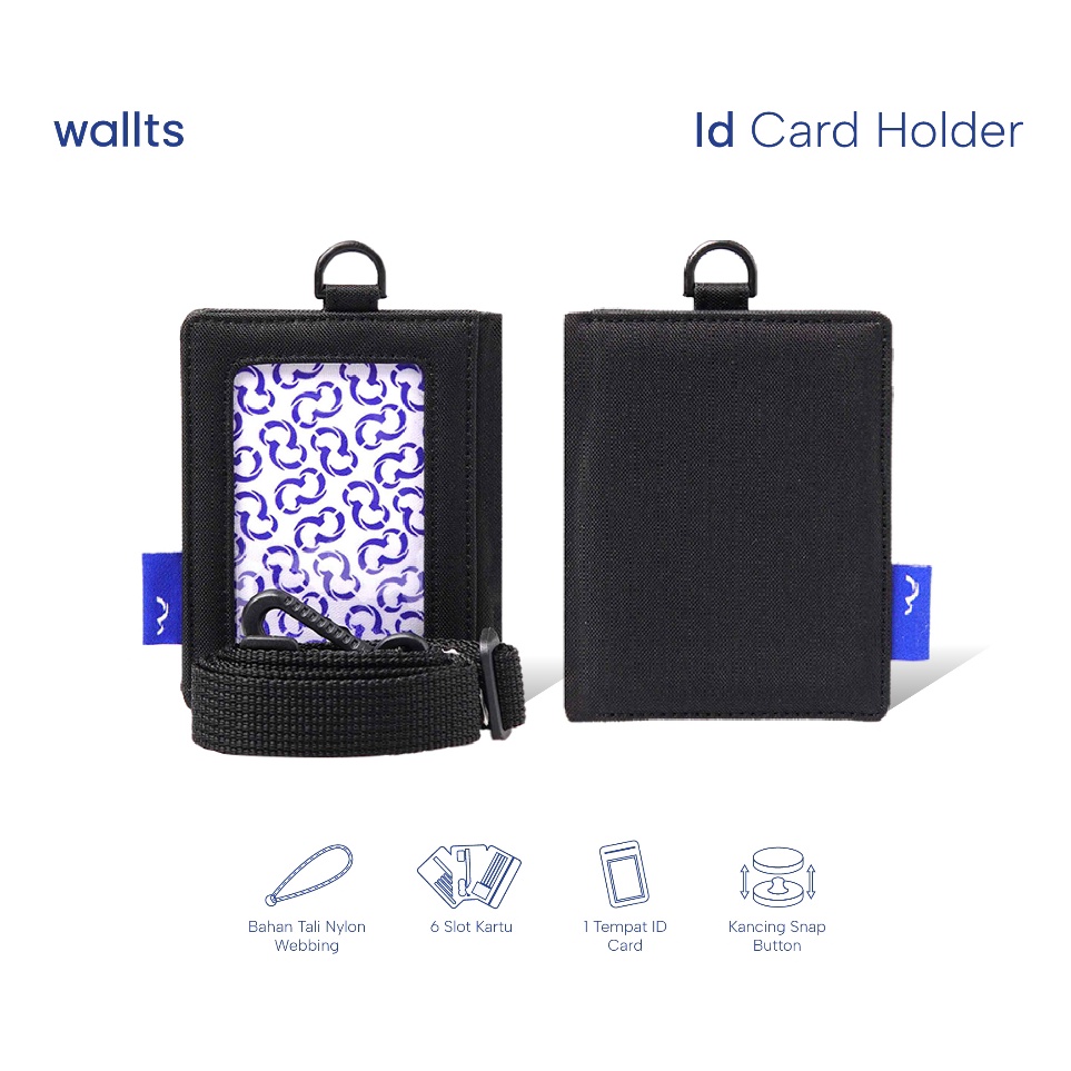 

KODE M37W Wallts Lorey Lanyard Name Tag Id Card Pria Wanita