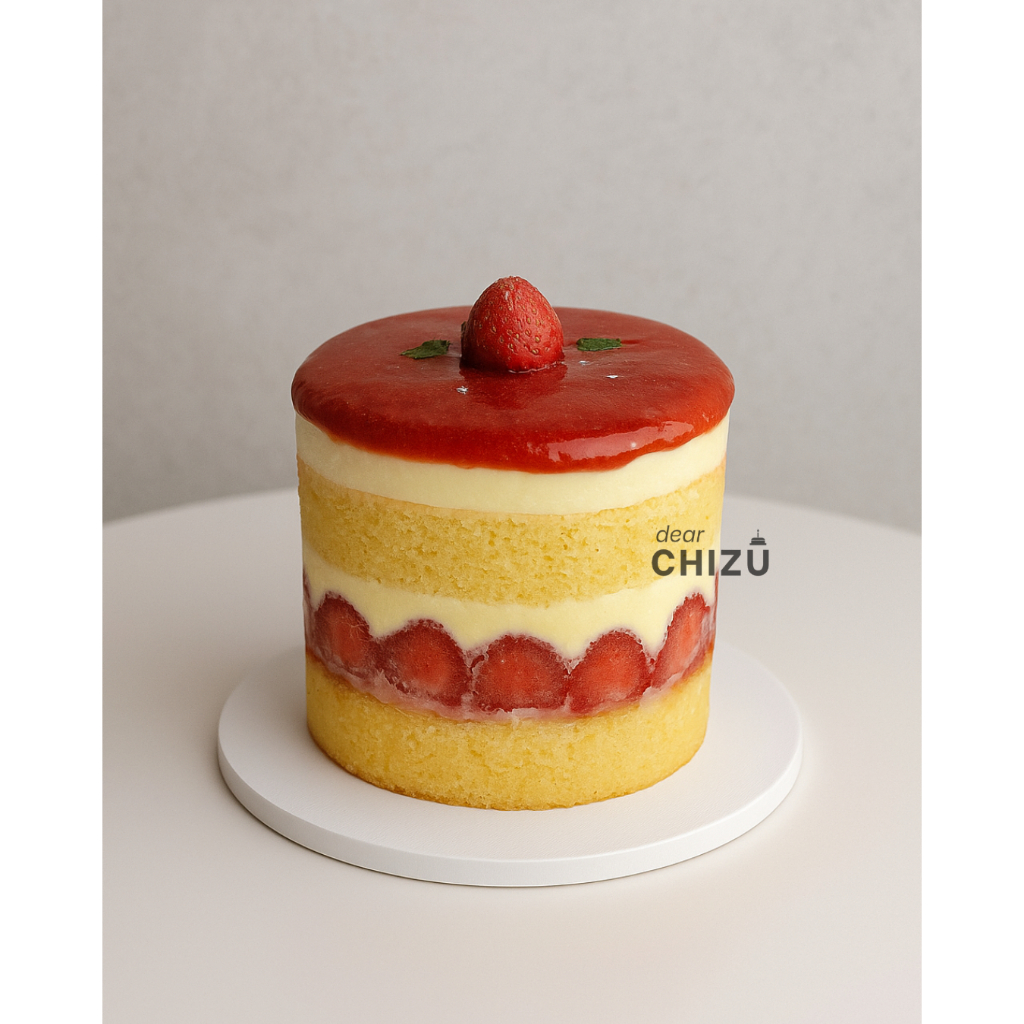 

VANILLA FRAISIER CAKE ULANG TAHUN DEAR CHIZU SURABAYA