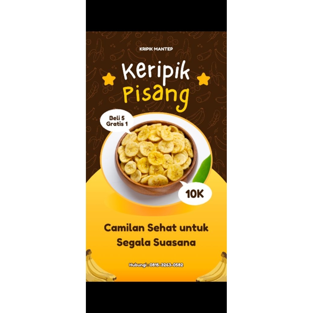 

KRIPIK PISANG MANTEP GURIH/Makanan ringan/Makanan santai/Makanan Gen z/Cemilan Gurih