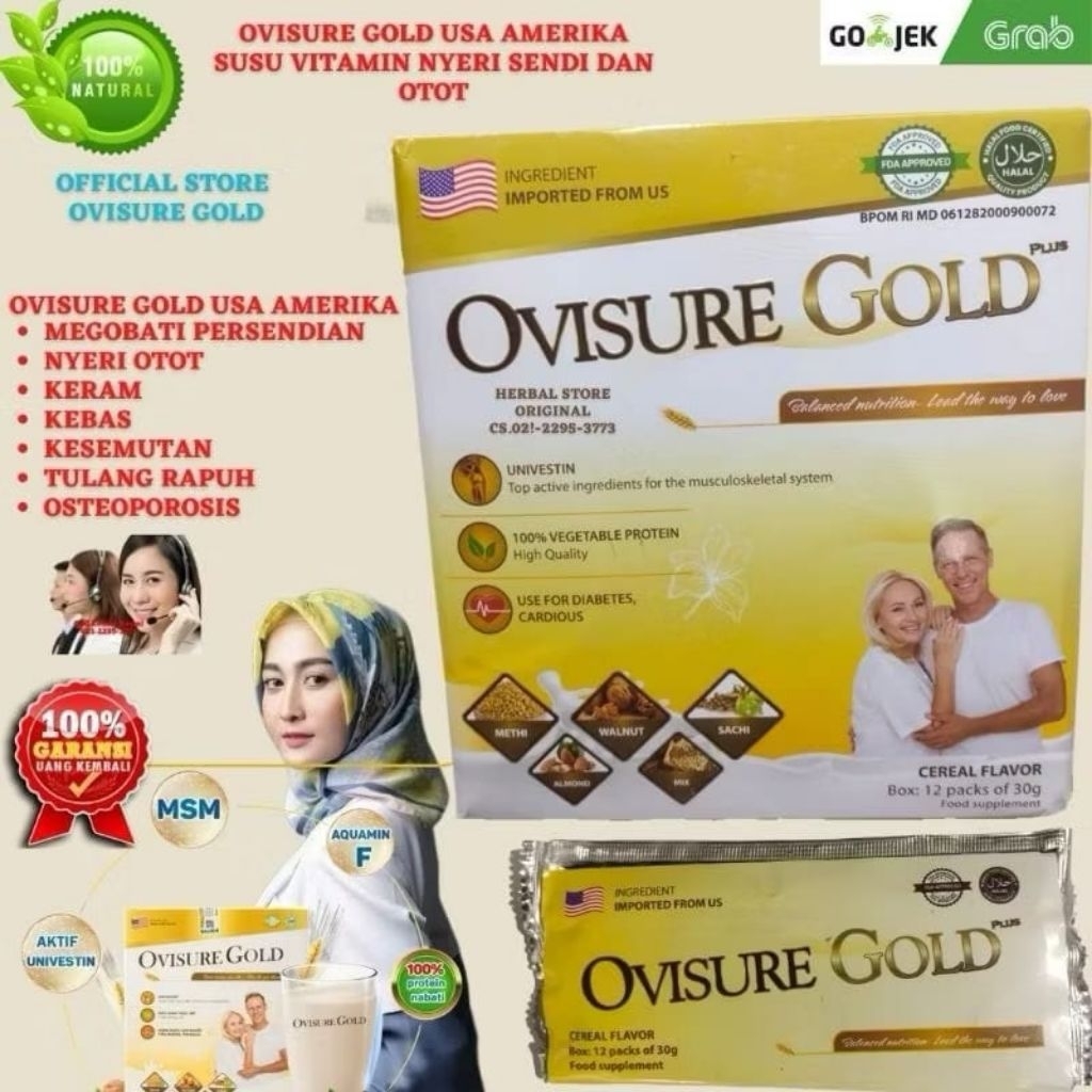 

OVISURE GOLD Original Susu Menjaga Kesehatan Tulang, Osteoporosis & Mengobati Radang Sendi
