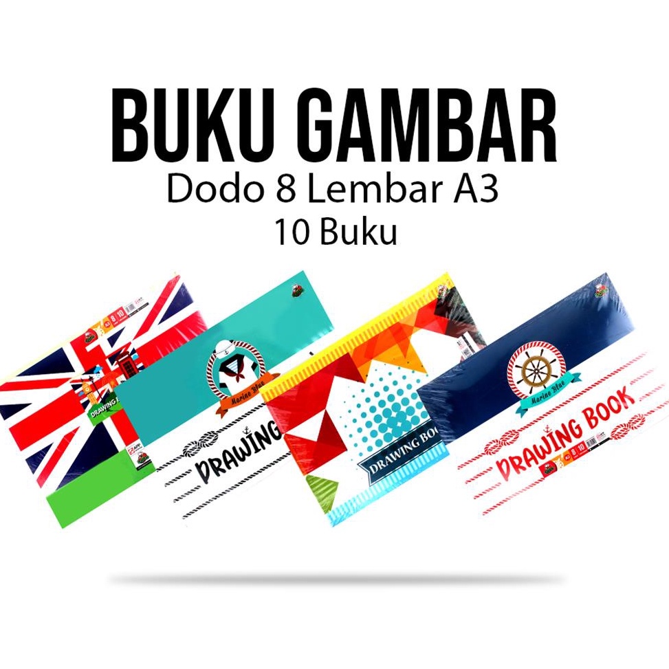 

KODE U79J 1pcs Buku Gambar A3 DODO 1pack Drawing Book A3 DODO