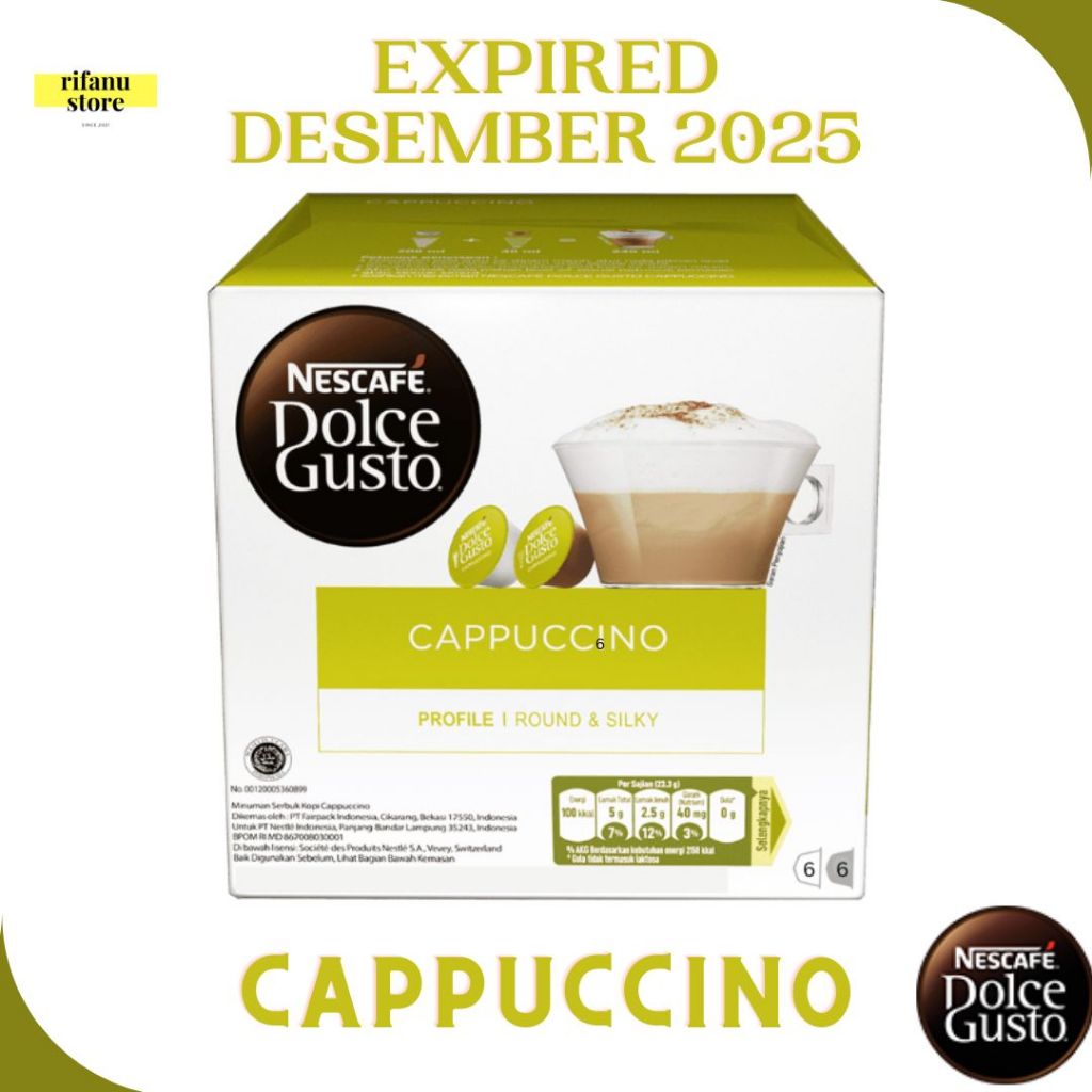 

Nescafe Dolce Gusto Capsule Cappuccino NDG 1 Box Original