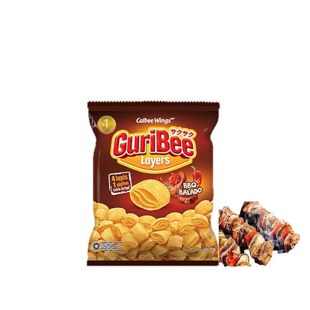 

GuriBee Keripik Kentang Rasa BBQ Balado 68 gram