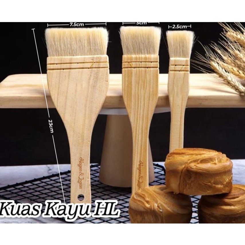 

KODE W4Y Kuas Kayu Hagen Logan Panjang 23cm