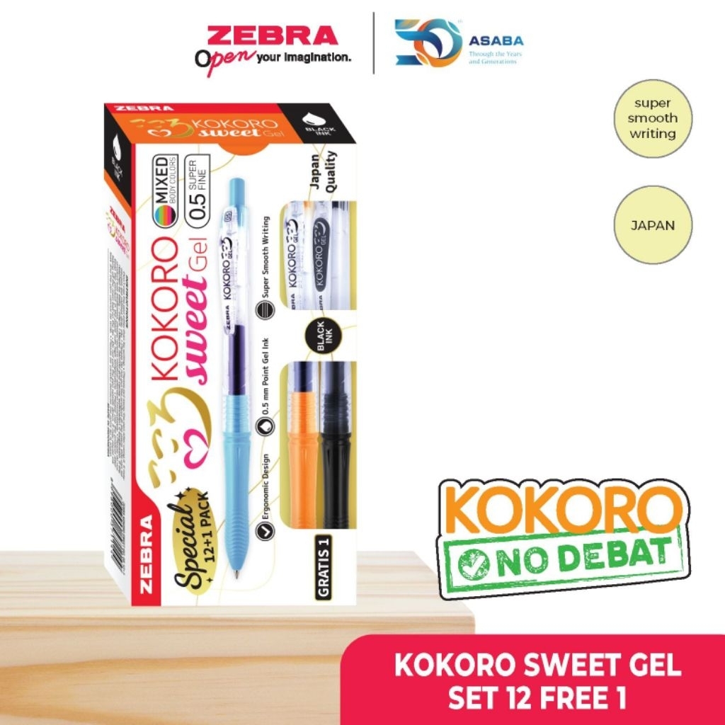 

Pulpen Kokoro sweet isi 12 pcs