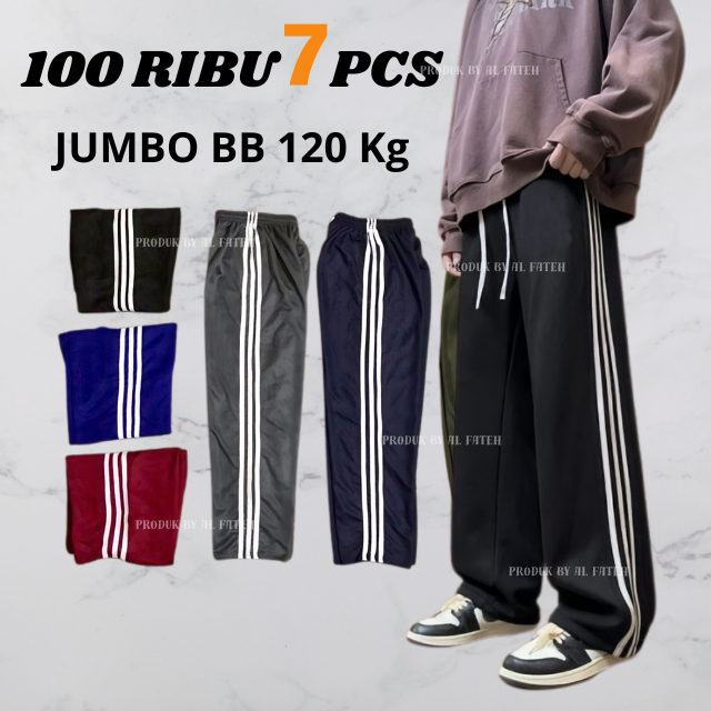 Celana Kolor Panjang Training Jumbo Olahraga Fitness Gym Fashion Kekinian Harian Wanita-Pria Murah