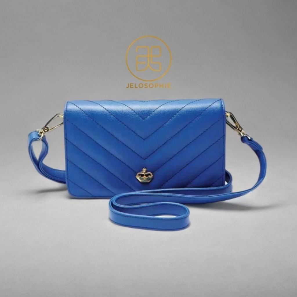 DOMPET ETIENNE BLUE BENEDICTE - SAS SOPHIE MARTIN PARIS | sling wallet